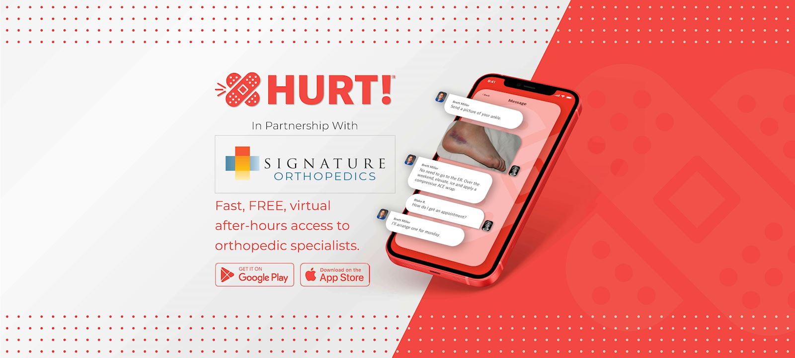 HURT! App infographic