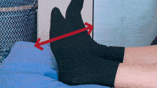 Ankle pumps exercise animation