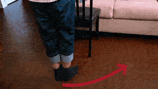 Standing hip abduction animation