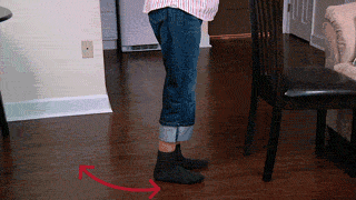 Standing hip extensions animation